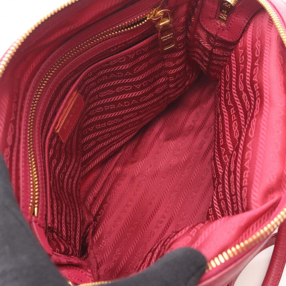 Prada Pink SAFFIANO TESSUTO Handbag Leather